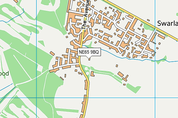 NE65 9BQ map - OS VectorMap District (Ordnance Survey)
