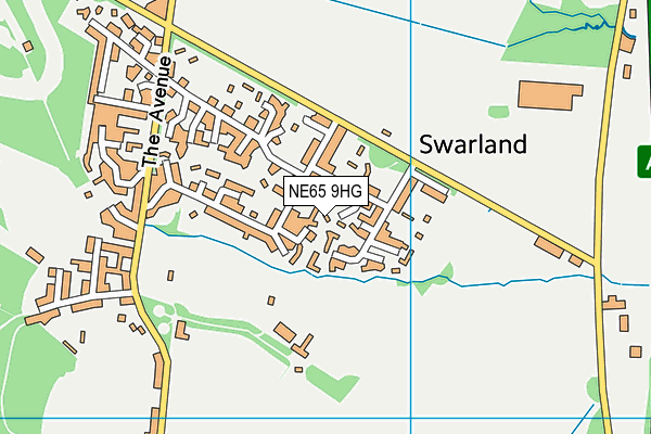 NE65 9HG map - OS VectorMap District (Ordnance Survey)