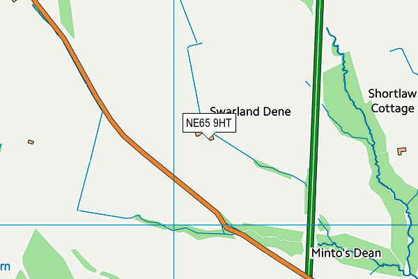 NE65 9HT map - OS VectorMap District (Ordnance Survey)