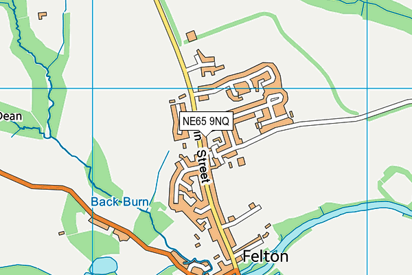 NE65 9NQ map - OS VectorMap District (Ordnance Survey)