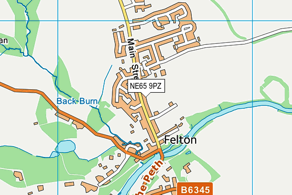 Map of FLOW IN FELTON CIC at district scale