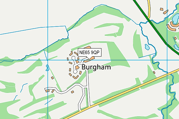 Burgham Park Golf Club map (NE65 9QP) - OS VectorMap District (Ordnance Survey)