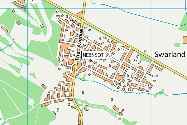 NE65 9QT map - OS VectorMap District (Ordnance Survey)
