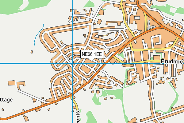 NE66 1EE map - OS VectorMap District (Ordnance Survey)