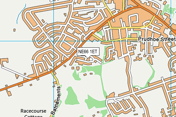 NE66 1ET map - OS VectorMap District (Ordnance Survey)