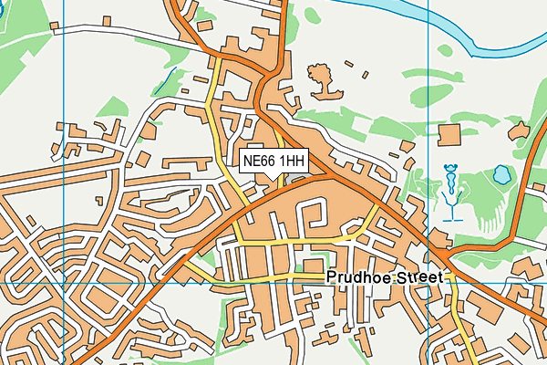 NE66 1HH map - OS VectorMap District (Ordnance Survey)