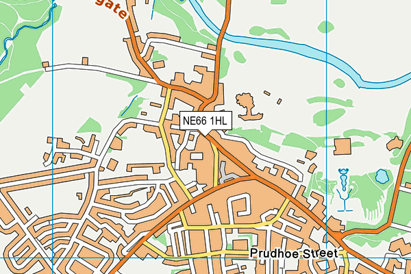NE66 1HL map - OS VectorMap District (Ordnance Survey)