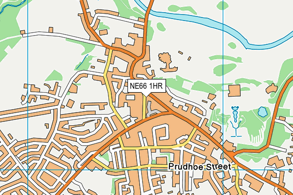 No Limits Health & Fitness Studio (Alnwick) map (NE66 1HR) - OS VectorMap District (Ordnance Survey)