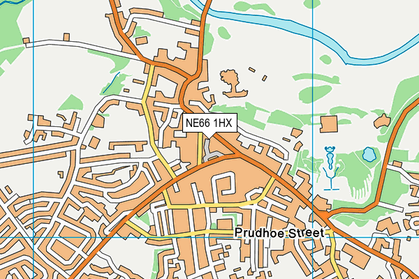 NE66 1HX map - OS VectorMap District (Ordnance Survey)