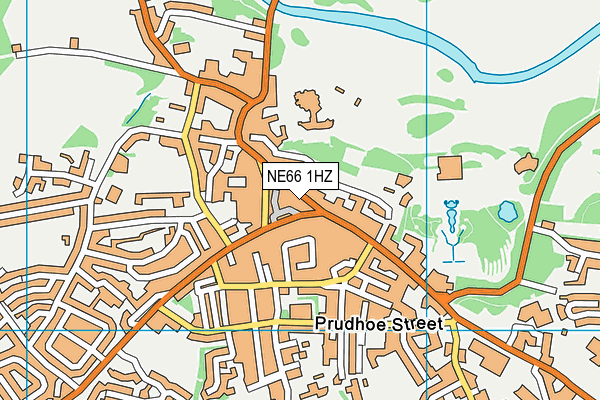 NE66 1HZ map - OS VectorMap District (Ordnance Survey)