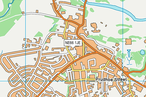 NE66 1JE map - OS VectorMap District (Ordnance Survey)