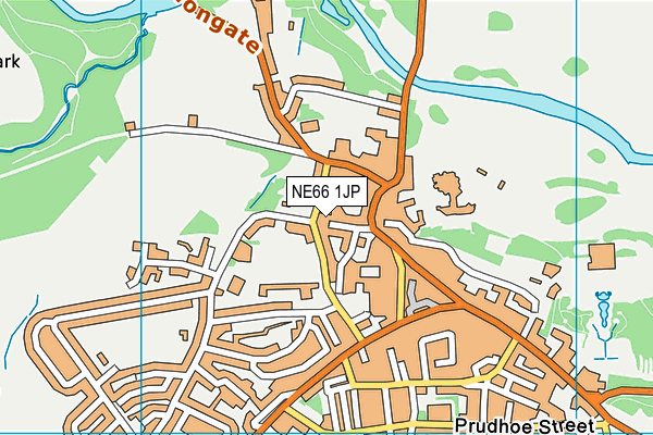 NE66 1JP map - OS VectorMap District (Ordnance Survey)