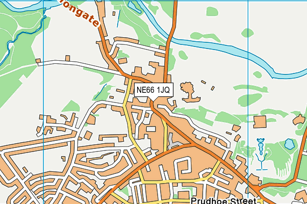 NE66 1JQ map - OS VectorMap District (Ordnance Survey)