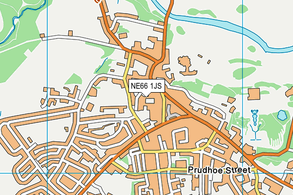 NE66 1JS map - OS VectorMap District (Ordnance Survey)
