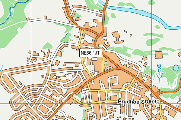 NE66 1JT map - OS VectorMap District (Ordnance Survey)
