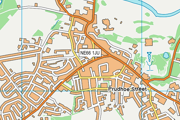 NE66 1JU map - OS VectorMap District (Ordnance Survey)