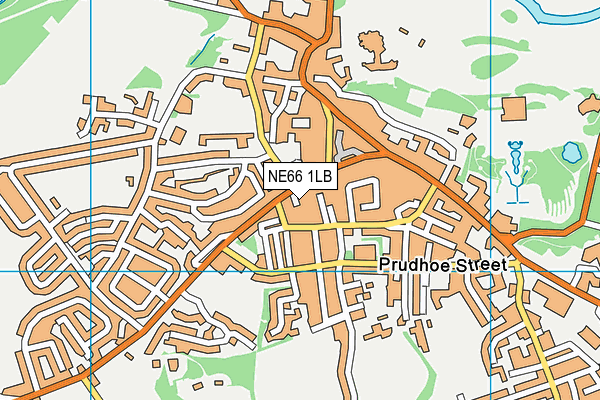 NE66 1LB map - OS VectorMap District (Ordnance Survey)