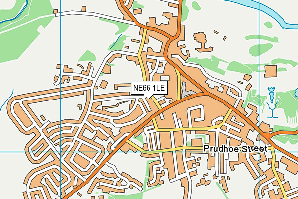 NE66 1LE map - OS VectorMap District (Ordnance Survey)