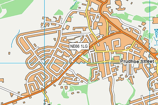 NE66 1LG map - OS VectorMap District (Ordnance Survey)