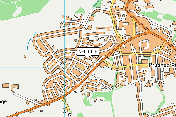 NE66 1LH map - OS VectorMap District (Ordnance Survey)