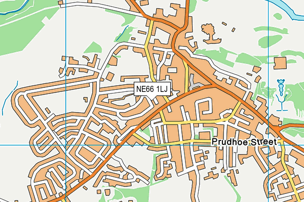 NE66 1LJ map - OS VectorMap District (Ordnance Survey)