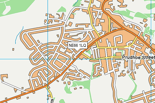 NE66 1LQ map - OS VectorMap District (Ordnance Survey)