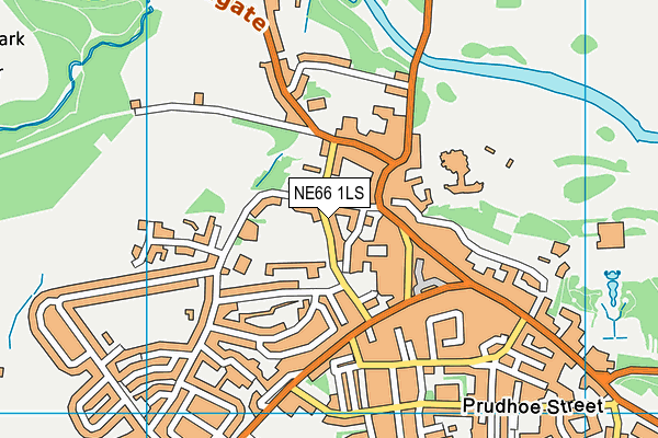 NE66 1LS map - OS VectorMap District (Ordnance Survey)