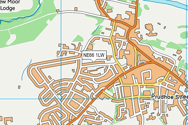 NE66 1LW map - OS VectorMap District (Ordnance Survey)