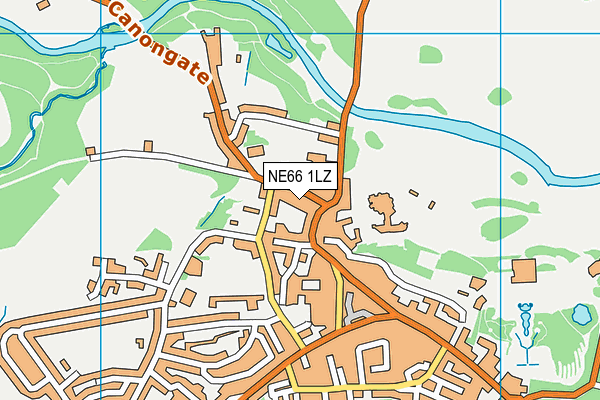 NE66 1LZ map - OS VectorMap District (Ordnance Survey)