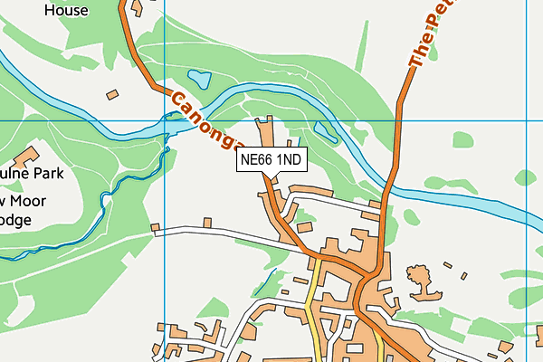 NE66 1ND map - OS VectorMap District (Ordnance Survey)