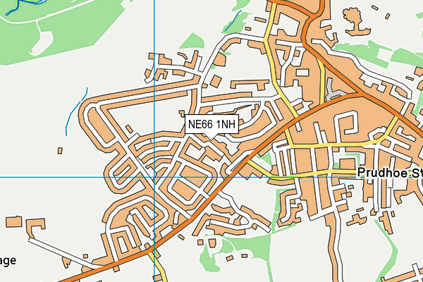 NE66 1NH map - OS VectorMap District (Ordnance Survey)