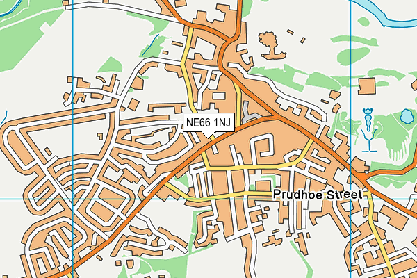 NE66 1NJ map - OS VectorMap District (Ordnance Survey)