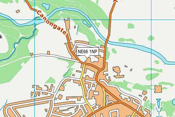 NE66 1NP map - OS VectorMap District (Ordnance Survey)