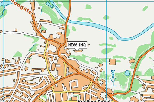 NE66 1NQ map - OS VectorMap District (Ordnance Survey)