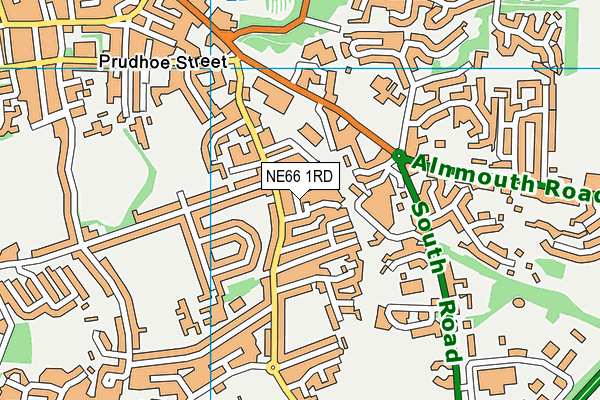 NE66 1RD map - OS VectorMap District (Ordnance Survey)