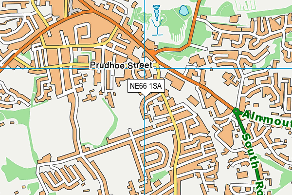 NE66 1SA map - OS VectorMap District (Ordnance Survey)