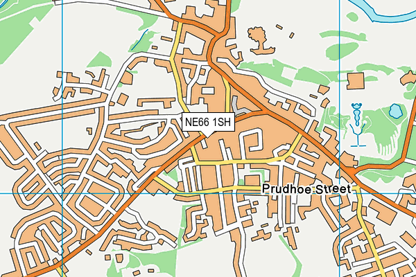 NE66 1SH map - OS VectorMap District (Ordnance Survey)