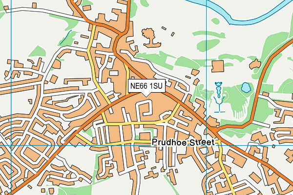 NE66 1SU map - OS VectorMap District (Ordnance Survey)