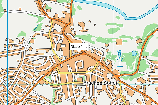NE66 1TL map - OS VectorMap District (Ordnance Survey)