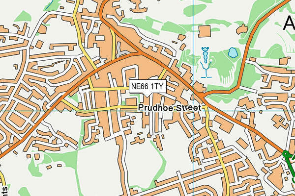 NE66 1TY map - OS VectorMap District (Ordnance Survey)