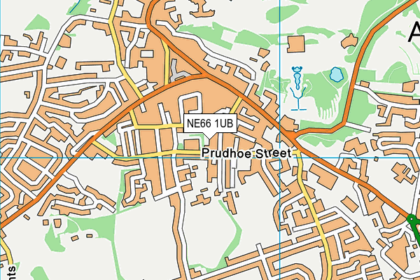 NE66 1UB map - OS VectorMap District (Ordnance Survey)