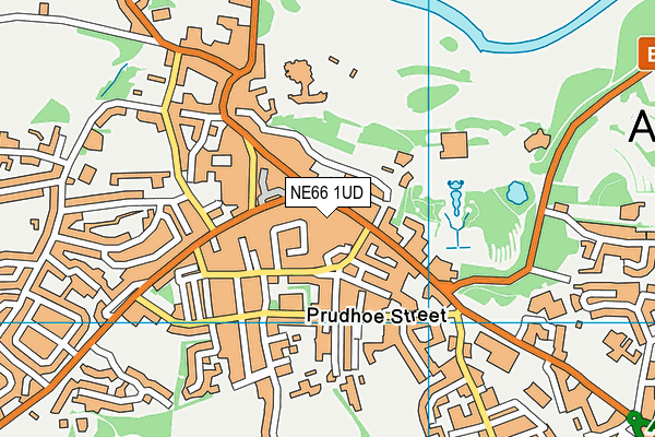NE66 1UD map - OS VectorMap District (Ordnance Survey)