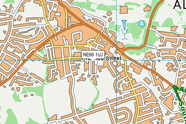 NE66 1UJ map - OS VectorMap District (Ordnance Survey)