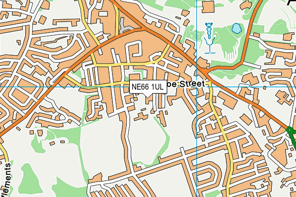 NE66 1UL map - OS VectorMap District (Ordnance Survey)