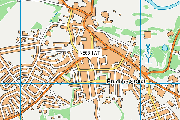 NE66 1WT map - OS VectorMap District (Ordnance Survey)