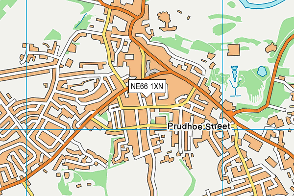NE66 1XN map - OS VectorMap District (Ordnance Survey)
