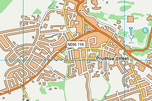 NE66 1YA map - OS VectorMap District (Ordnance Survey)