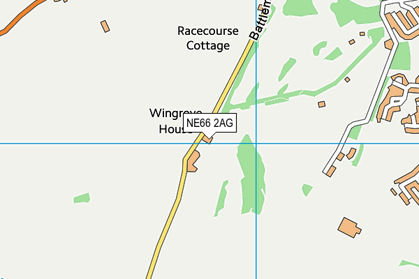 Alnwick Castle Golf Club map (NE66 2AG) - OS VectorMap District (Ordnance Survey)