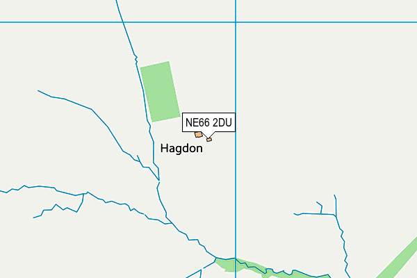 NE66 2DU map - OS VectorMap District (Ordnance Survey)