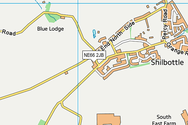 NE66 2JB map - OS VectorMap District (Ordnance Survey)